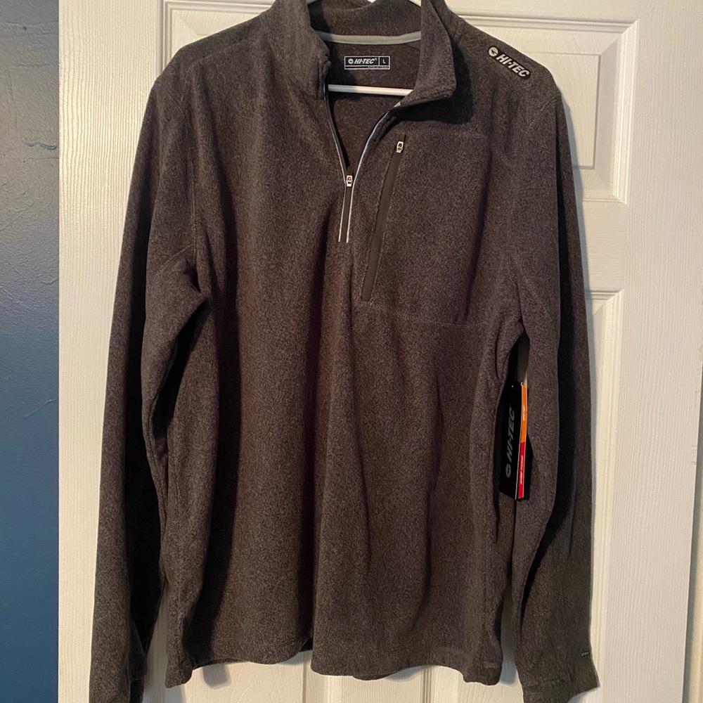 Mens grey fleece long sleeve